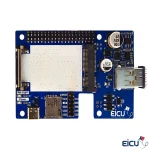 Front view of MiniPCIe to Raspberry Pi HAT