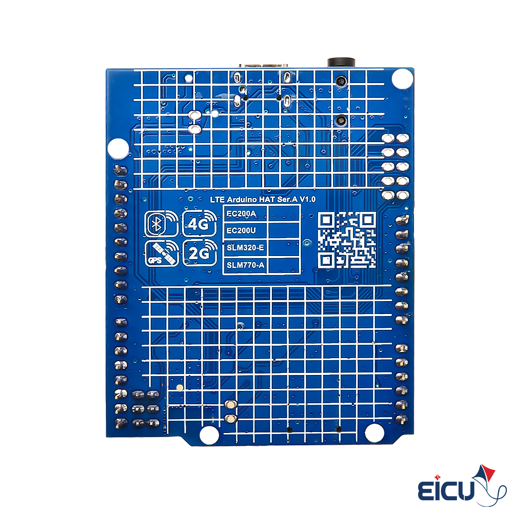 EC200U Arduino Hat Development Board Supporting LTE Cat 1/GSM/GPRS/GPS/GLONASS/Bluetooth EC200U Arduino Hat Development Board Supporting LTE Cat 1/GSM/GPRS/GPS/GLONASS/Bluetooth - Image 2