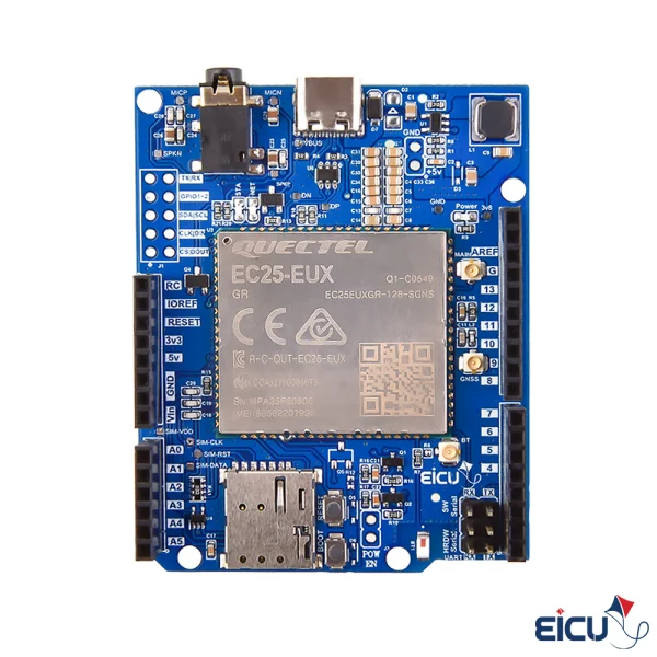 EC25-E Arduino HAT Development Board Supporting LTE Cat 4/GSM/GPRS/GPS ...