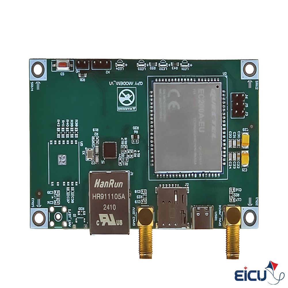 Front view of NEXUS EC200A-EU Development Board