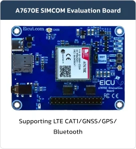 A7670E SIMCOM Evaluation Board Supporting LTE CAT1/GNSS/GPS/Bluetooth