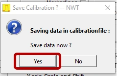 Affordable Antenna Testing with NTW6000 and RF Bridge WinNWT4 confirmation dialog asking "Save data now?" with "Yes" button