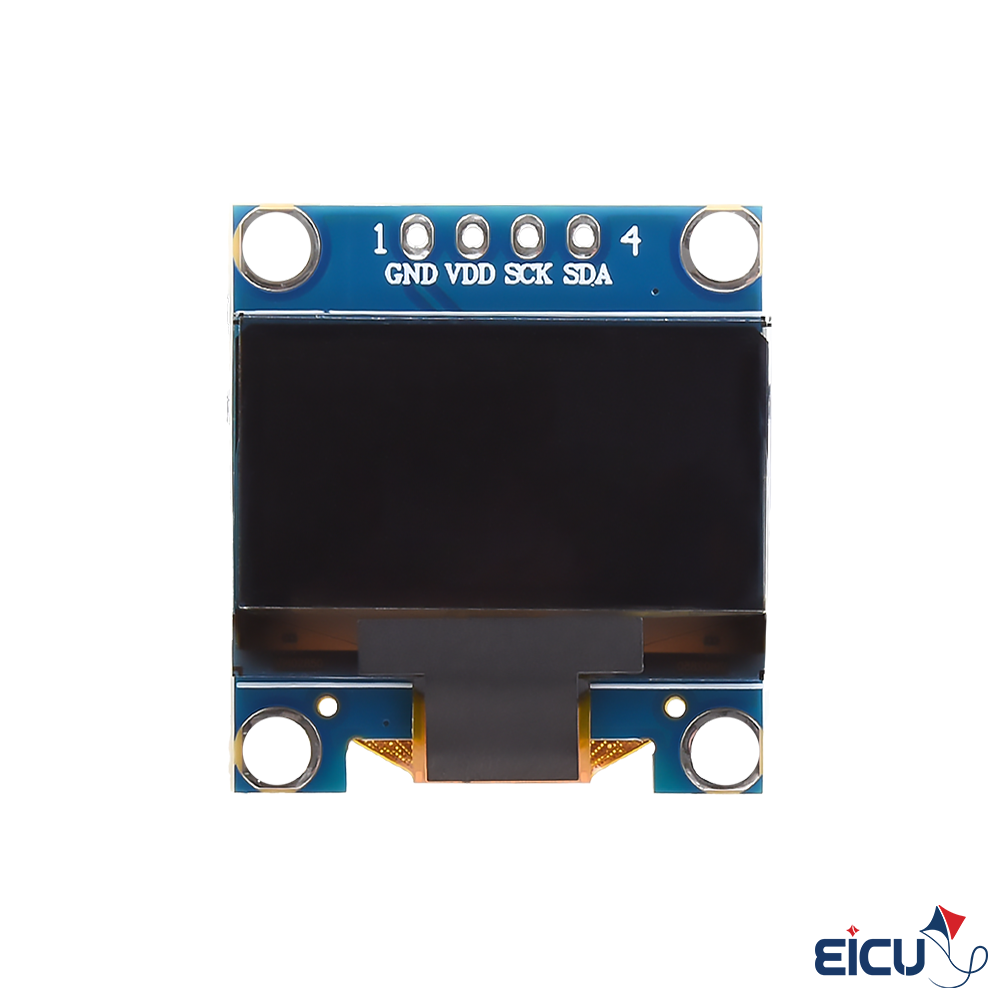 Front view of OLED display