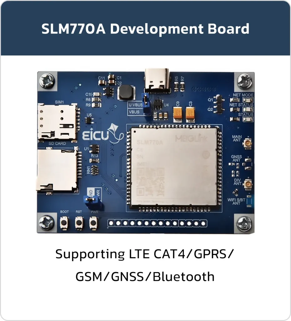 SLM770A Development Board Supporting LTE CAT4/GPRS/GSM/GNSS/Bluetooth