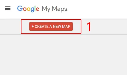 Create a New Map – Google My Maps Interface