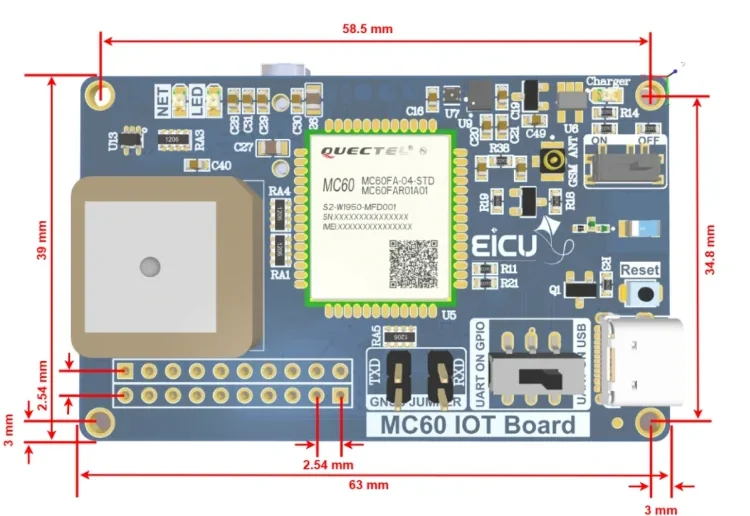 Introduction MC60 IOT Development Board-7