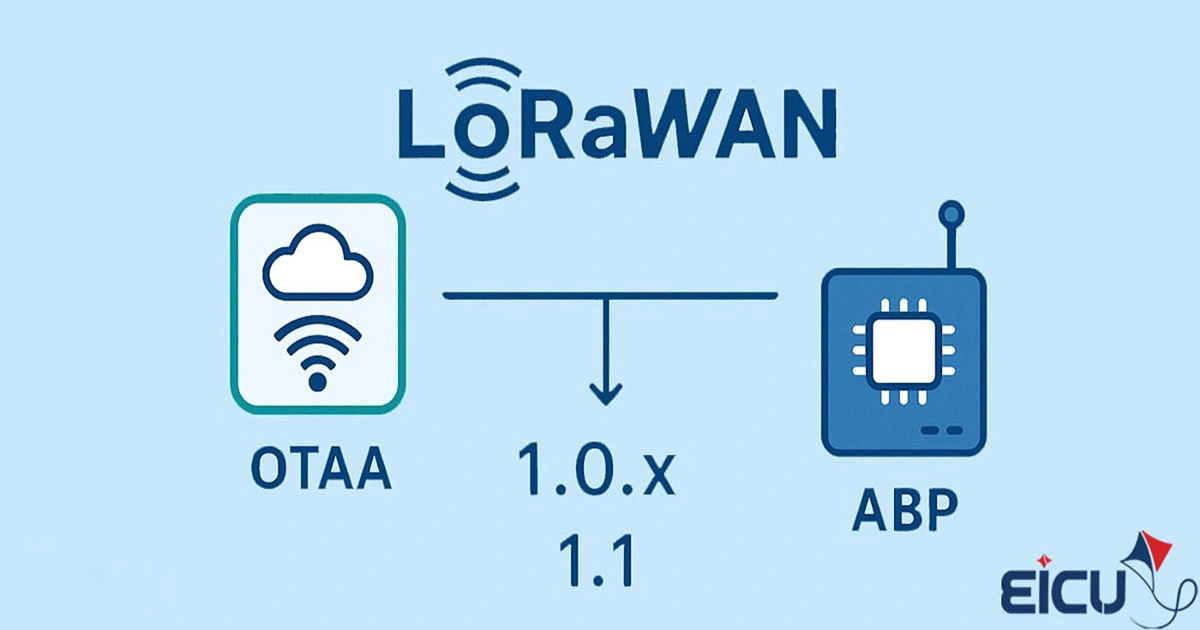 LoRaWAN Activation : OTAA vs ABP – Differences in v1.0.x and v1.1