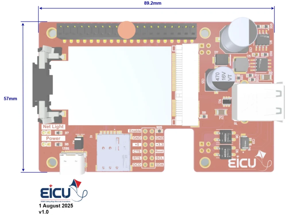 MiniPCIe to Raspberry Pi HAT