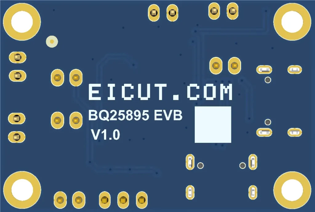 EICUT BQ25895 Evaluation Board V1.0 – Back Side Layout