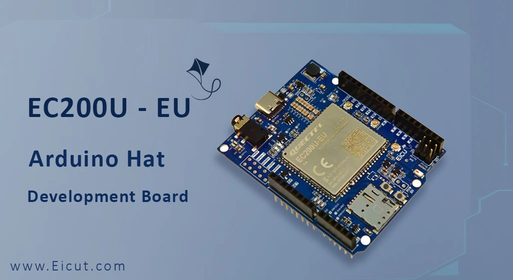 EC200U Arduino Hat Development Board Supporting LTE Cat 1/GSM/GPRS/GPS/GLONASS/Bluetooth EC200U-EU Arduino HAT Development Board Banner