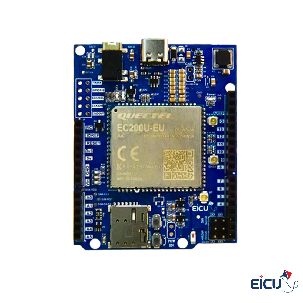 EC200U Arduino Hat Development Board Supporting LTE Cat 1/GSM/GPRS/GPS/GLONASS/Bluetooth Quectel EC200U LTE Cat 1 Arduino HAT development board