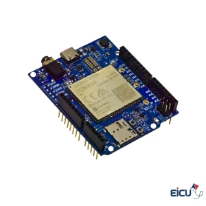 Side view of Quectel EC25 LTE Cat 4 Arduino shield