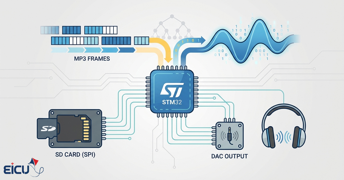Image of MP3 Software Decoder on Microcontroller