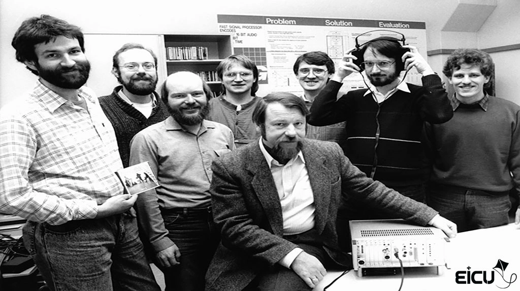 Group photo of the original MP3 inventors team