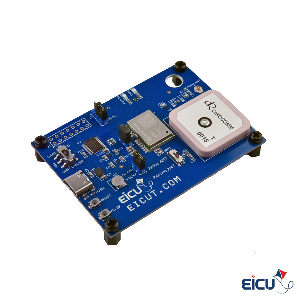 LC29T Evaluation Board Supporting GPS/BDS/GLONASS/Galileo and QZSS Angle View of LC29T GNSS Evaluation Board