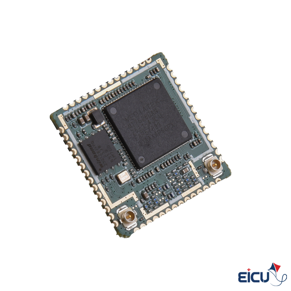 Eicut MT7628DAN Base Module Supporting 2.4GHz Wi-Fi/Ethernet Angled view of MT7628DAN Module