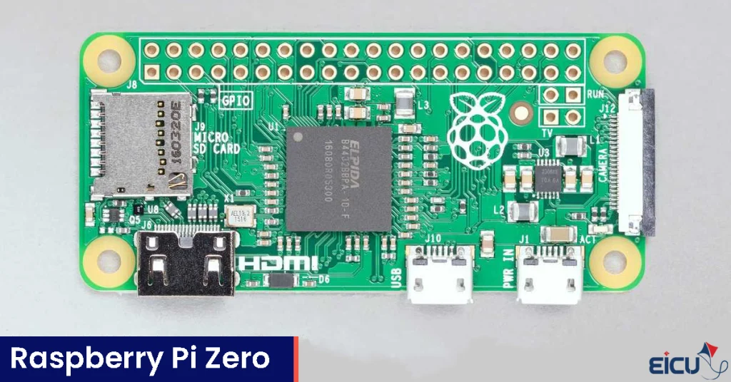 Front view of Raspberry Pi Zero
